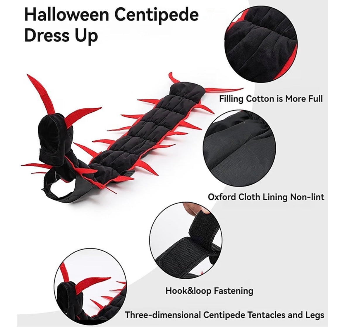 CozyCenti™ — Centipede Cat Costume