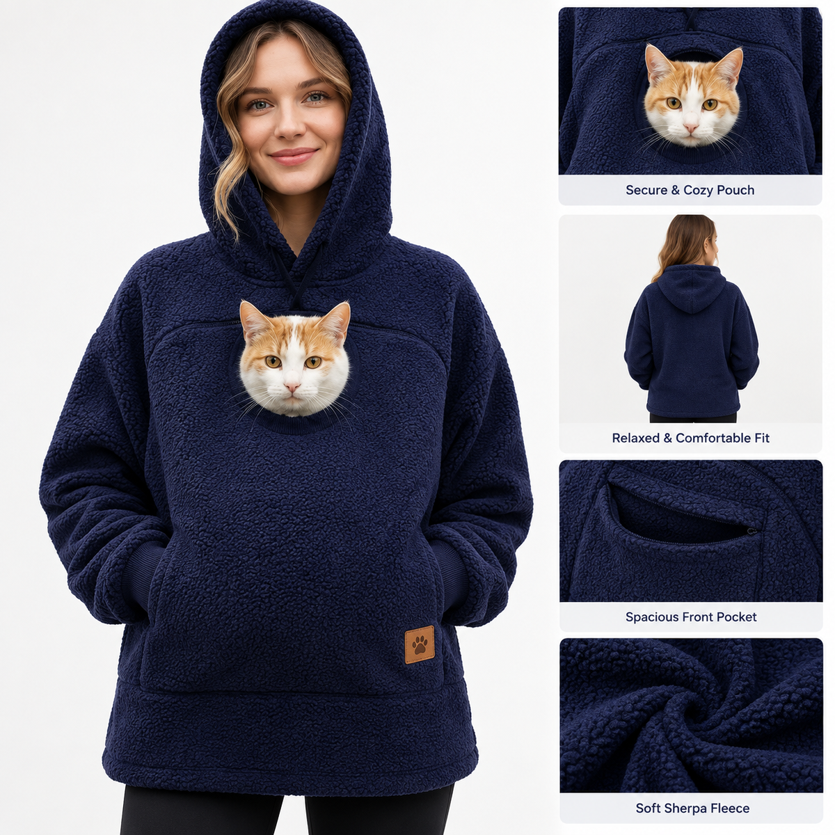 CozyPouch™ Cat Pouch Hoodie